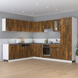 vidaXL Spodnja omarica dimljeni hrast 60x46x81,5 cm inženirski les Cene