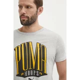 Puma Kratka majica moška, siva barva, 624819