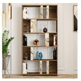 Hanah home lima walnut white marble