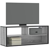 vidaXL TV omarica siva sonoma 100x31x39,5 cm inženirski les in kovina Cene