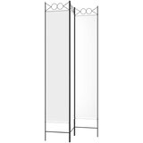Sobna pregrada s 3 panela bijela 120x220 cm od tkanine | shoptok.hr