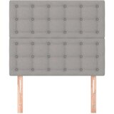  Posteljno vzglavje 2 kosa svetlo sivo 90x5x78/88 cm blago, (20793080) | Shoptok.si