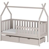  Drveni dječji krevet Simba s ladicom - kašmir - 180x80 cm - Madrac PE pjena 8 cm-spužvasti madrac | shoptok.hr