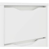  Nočna omarica s predalom Bela 30,5 x 30 x 43 cm Konstruiran les, (5000093127) | Shoptok.si