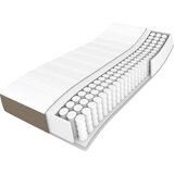  Madrac s džepičastim oprugama srednje tvrdoće smeđesivi 120x200x20cm od tkanine | shoptok.hr