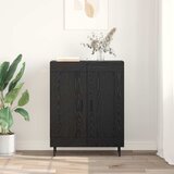  Kreveta Crni hrast 69,5 x 34 x 90 cm Obrađeno drvo i čelik | shoptok.hr