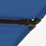 vidaXL Zunanji senčnik z aluminijastim drogom 180x130 cm sinje moder | Shoptok.si