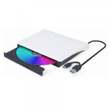 Gembird DVD-USB-03-BW Slim zunanji M-Disc USB DVD zapisovalnik črno-bel Cene