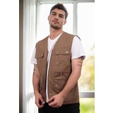 Dewberry 94105 Multi-Pocket Mens Vest-COFFEE | Shoptok.si