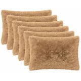  Presvlaka za jastuk 6 pcs HEERLEN Sivosmeđa 40 x 60 cm PV flis - Sivosmeđa 40 x 60 cm 6 | shoptok.hr