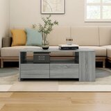 vidaXL Klubska mizica siva sonoma 102x55x42 cm konstruiran les Cene