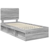  Konstrukcija postelje z vzglavjem Siva Sonoma 90 x 200 cm, (5000121035) | Shoptok.si