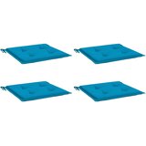  Jastuci za vrtne stolice 4 kom plavi 50 x 50 x 4 cm od tkanine | shoptok.hr