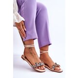 Boto Women's Sandals With Decorative Butterflies Beige Jeane | shoptok.hr
