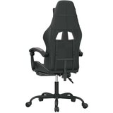  Okretna igraća stolica s osloncem crno-siva od umjetne kože | shoptok.hr