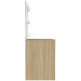  Stolić za šminkanje LED 110 x 55 x 145 cm MDF boja hrasta | shoptok.hr
