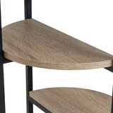 Casa Selección Črn regal v hrastovem dekorju 40x80 cm – | Shoptok.si