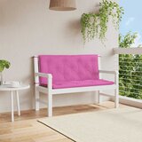  Jastuci za vrtnu klupu 2 kom ružičasti 120x50x7 cm tkanina | shoptok.hr