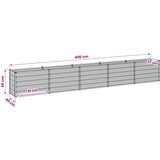  Povišeni vrtni krevet Drvena smeđa 400 x 40 x 55 cm | shoptok.hr