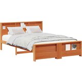  Krevetna konstrukcija s uzglavljem Voštano smeđa 150 x 200 cm | shoptok.hr