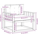  Srednja sofa za van Poliester Bijela | shoptok.hr