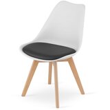  Set 2 MARK stolice crno-bijela/prirodne noge | shoptok.hr