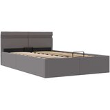 Hidraulični okvir za krevet od umjetne kože LED sivi 140x200 cm | shoptok.hr