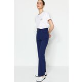 Trendyol pants - navy blue - straight Cene
