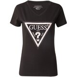 Guess Majica roza / crna / bijela Cijene