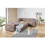 Miuform Smeđa sklopiva/s prostorom za odlaganje kutna garnitura (s desnim kutom/u obliku slova L) Classy Sophie – | shoptok.hr