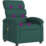 Maison Chic masažni naslanjač - Relax naslanjač temno zeleno blago, (22134429) | Shoptok.si