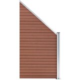 PANEL za ogradu WPC 95 x (105 - 180) cm smeđi | shoptok.hr