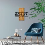 WALLXPERT MA-301 Crni Dekorativni Drveni Zidni Pribor od Oraha | Eponuda.com