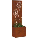  Privatnost u vrtu Cvjetni Rđa 50 x 32 x 150 cm Otporni čelik | shoptok.hr