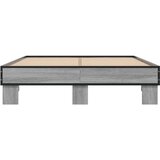  Okvir kreveta boja hrasta 120x200 cm konstruirano drvo i metal | shoptok.hr