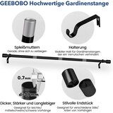 GEEBOBO 76–228 cm raztegljiva karnisa za zavese | Shoptok.si