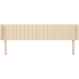  Vzglavje z ušesi krem 183x16x78/88 cm blago | Shoptok.si