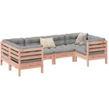 vidaXL 6-dijelni set vrtnih sofa od masivne duglazije s jastucima Cijene