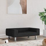 vidaXL Pasja postelja črna 70x45x26,5 cm žamet | Shoptok.si