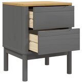  Noćni ormarić FLORO voštano sivi 45x39x57 cm masivna borovina | shoptok.hr