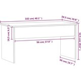  Stolić za kavu boja hrasta 102x50,5x52,5 cm konstruirano drvo | shoptok.hr