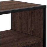 vidaXL TV omarica rjavi hrast 80x31x39,5 cm inženirski les in kovina | Shoptok.si