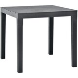 vidaXL Vrtna miza antracitna 78x78x72 cm plastika, (20665704) | Shoptok.si
