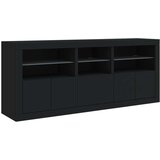  Komoda s LED svjetlima crna 162 x 37 x 67 cm | shoptok.hr