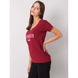 FANCY T-shirt-FA-TS-7161.32P-burgundy | Shoptok.si
