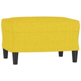  Fotelja s tabureom svjetložuta 60 cm od tkanine | Eponuda.ba