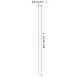 vidaXL Oporni stebri za vrtne rastline 30 kosov zeleni 150 cm jeklo | Shoptok.si
