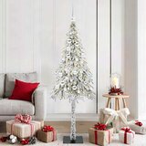  Božićno drvce s 300 LED svjetlima Bijelo 180 cm PE i čelik | Eponuda.com