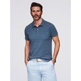 Ombre Men's polo t-shirt with decorative buttons Cijene