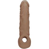 REALROCK Penis Sleeve 8 - ovoj za penis (21 cm) - temno naraven | Shoptok.si